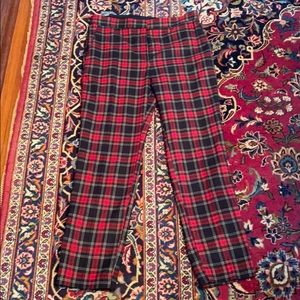 Plaid Zara basic pants size medium